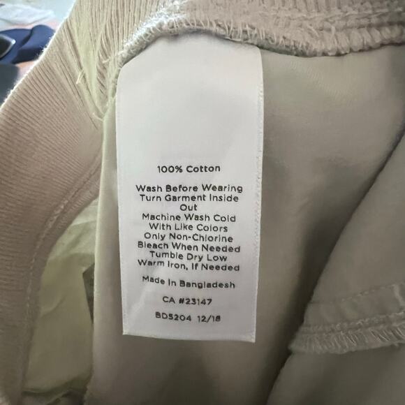 Talbots Pull On Drawstring Cropped Casual Pants Roll Up Ankle 14P - Picture 6 of 6